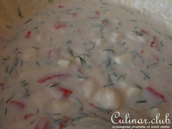 Маффины с помидорами, моццареллой и базиликом