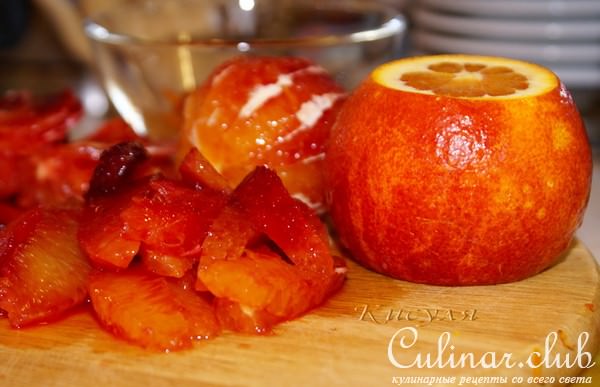 Апельсиновый кекс с миндалём и ромовой пропиткой