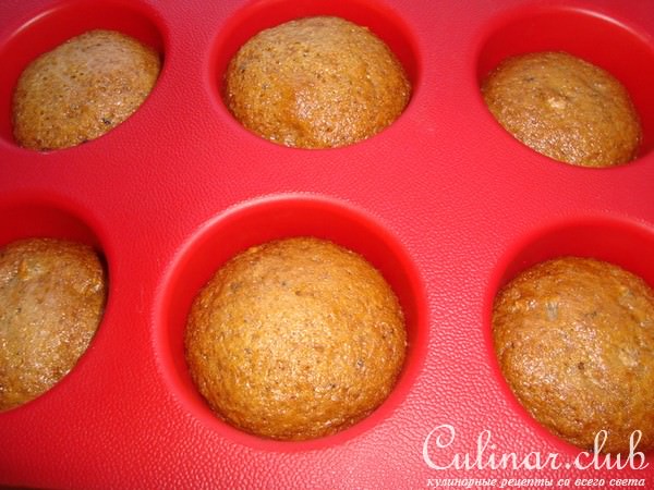 МЕДОВЫЕ КЕКСИКИ С ЦУКАТАМИ И ОРЕХАМИ