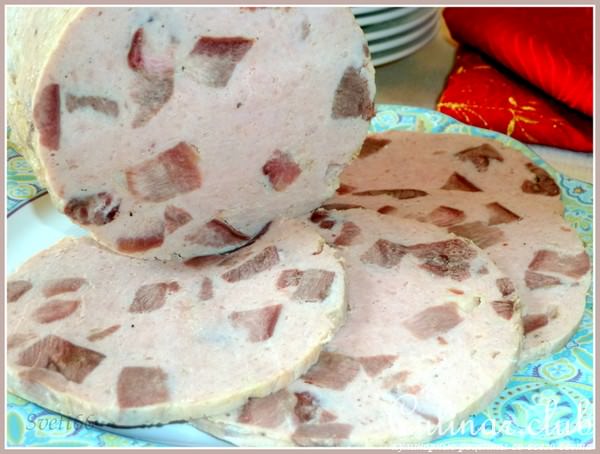 Ветчина домашняя, языково-куриная