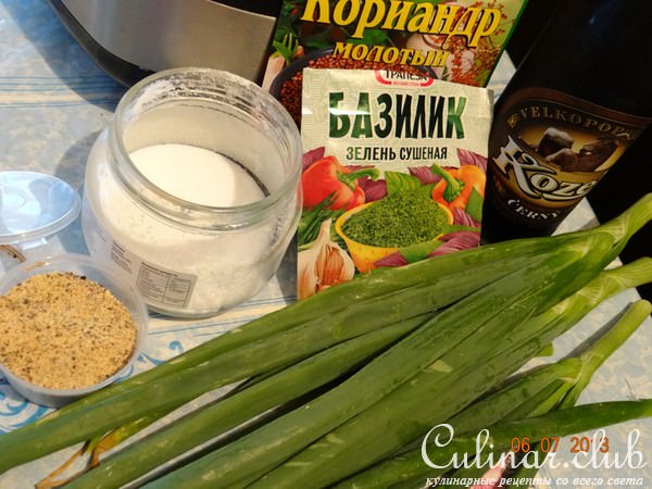 Гриль - колбаска чесночная с луком