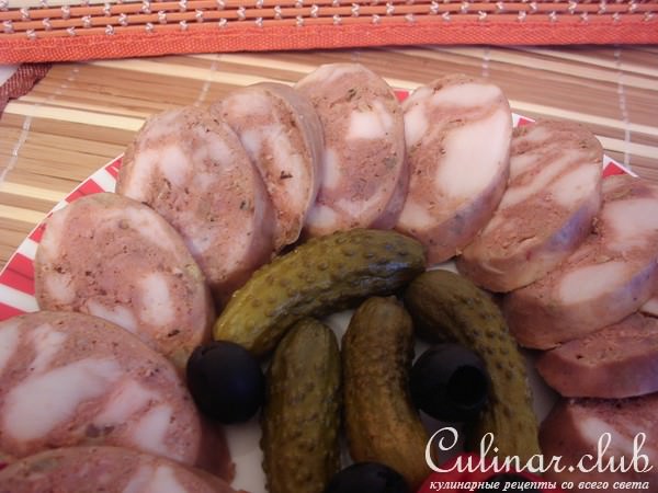 Колбаса пивная –практически обезжиренная. Для Ивушки. ФМ.