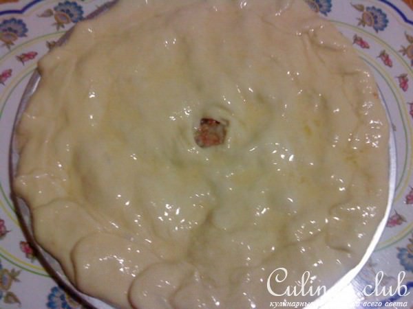 Пирог мясной в аэрогриле