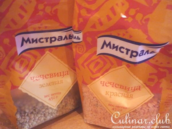Палочки с чечевицей