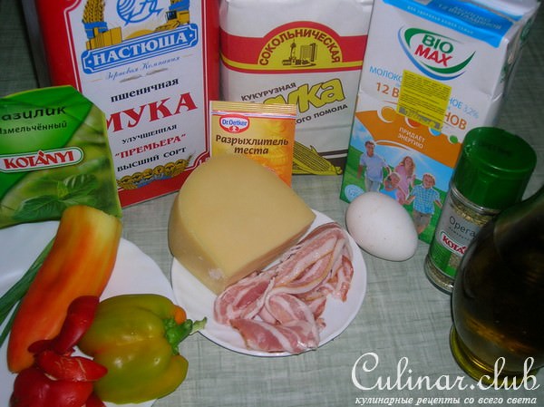 "КУБИКИ" закусочные с сыром, беконом и болгарским перцем