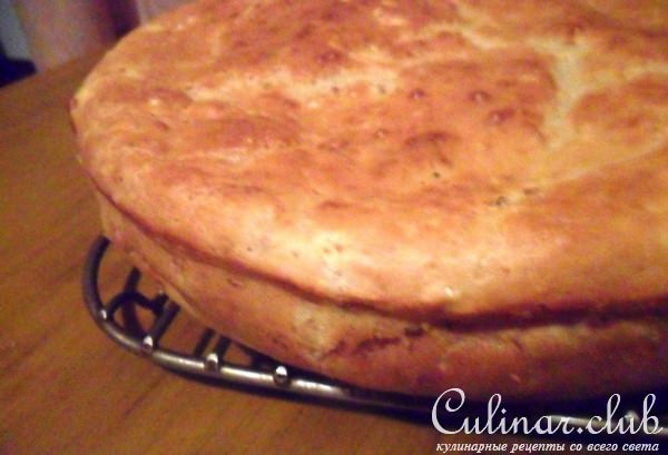 Фаршированный ленивый пирог с рисом и тунцом