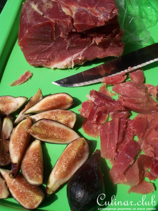 Fig and Prosciutto PIZZA / Пицца с инжиром и прошюто на без дрожжевом тесте "пяти минутка" Дуэль!