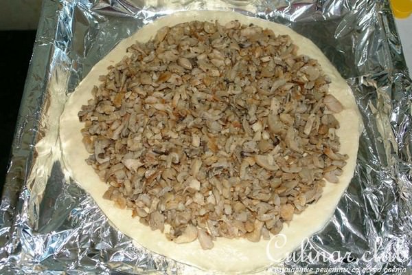 Пирог с курицей и грибами по-уральски 
