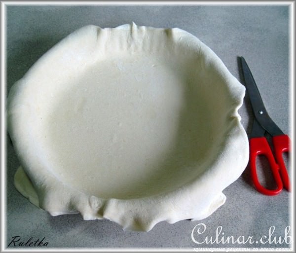 Луковый киш с грудинкой.