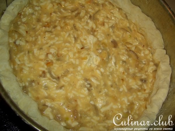 Пирог с плавлеными сырками