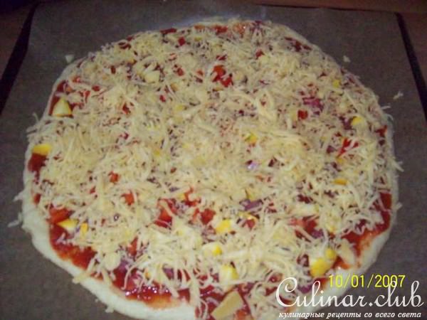 Пицца из творожного теста с кабачками.ФМ эстафета.