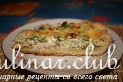 Пирог с курицей и брокколи