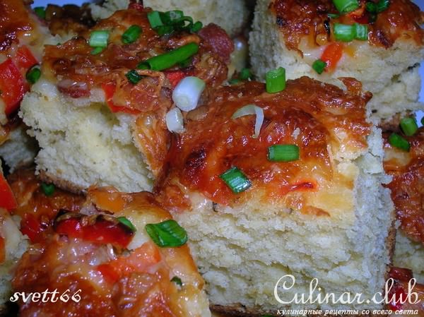 "КУБИКИ" закусочные с сыром, беконом и болгарским перцем