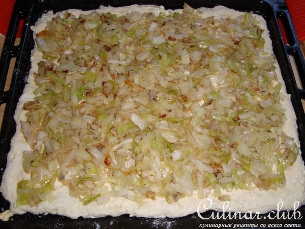 ПИРОГ С КАПУСТОЙ (сдобное дрожжевое тесто)