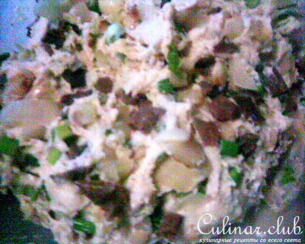 "Фокачча" и ленивые пирожки-оладушки с капустой, грибами и луком (постные, кАнеШнА)