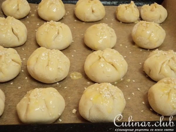 Мини-пирожки из заварного теста с мясом