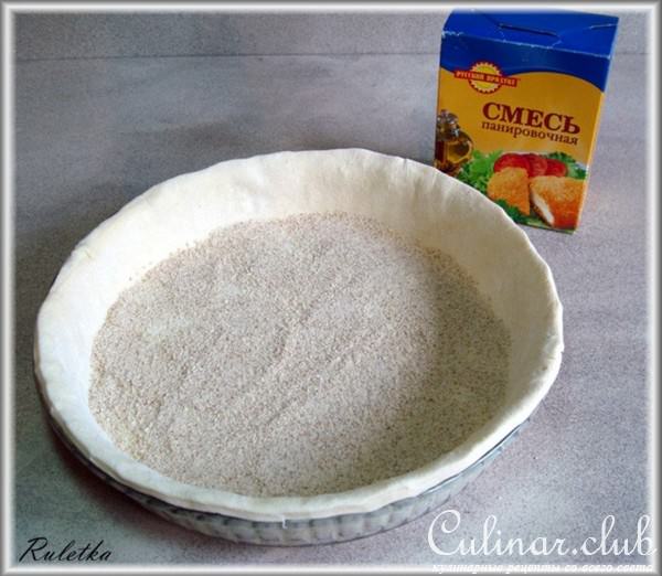 Луковый киш с грудинкой.