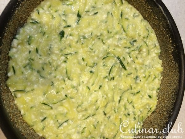 Запеканка из творога и кабачка