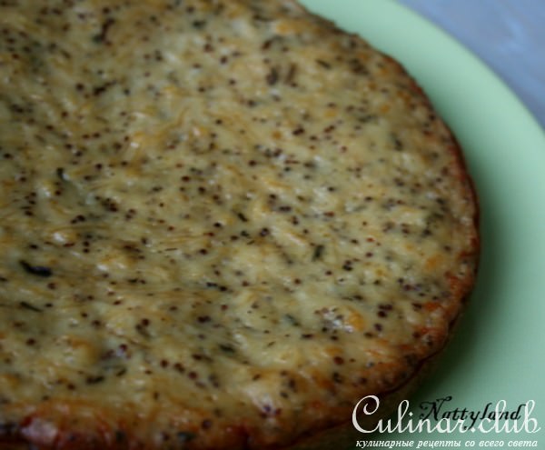 Кекс с зернистой горчицей и сыром (сделан в мультиварке)