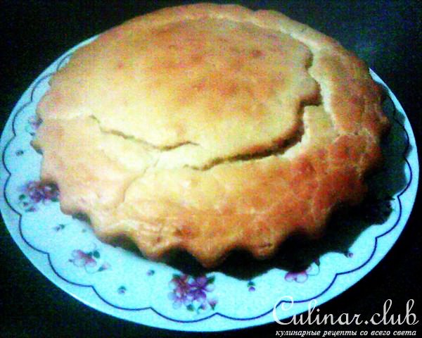 Пирог с рисом и селедкой