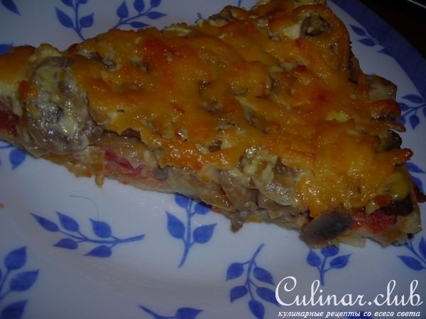 Грибная пицца