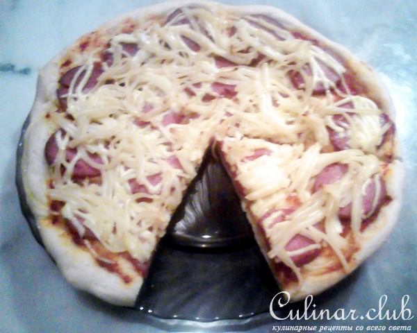Пицца с колбасой и сыром (вариант......)