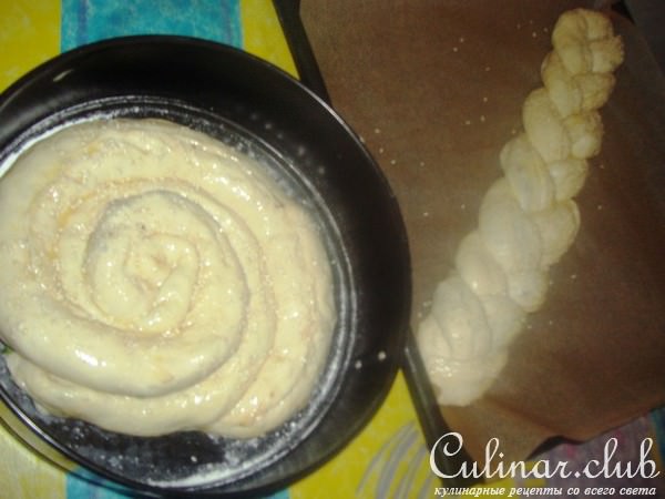Сырная косичка с грибами + бонус мясной пирог!
