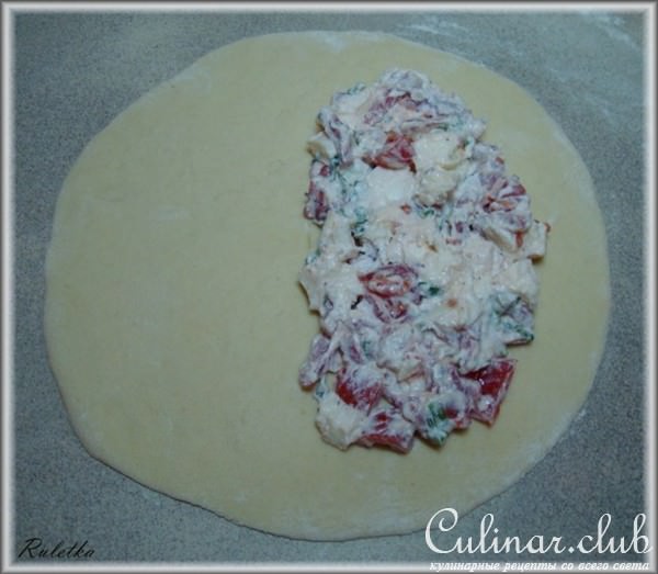 Миникальцоне "Трио" (pizza Calzone, закрытая пицца).