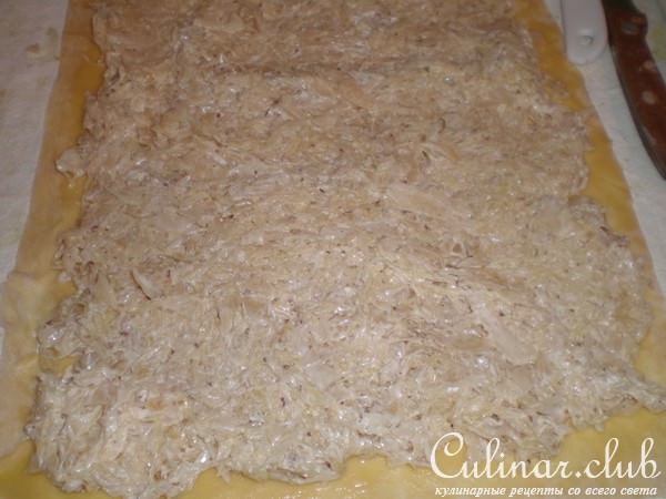 Очень он вкусный - штрудель капустный