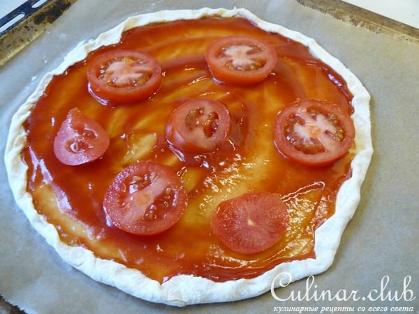 Пицца с курицей