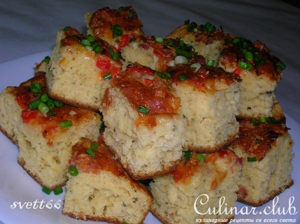 "КУБИКИ" закусочные с сыром, беконом и болгарским перцем