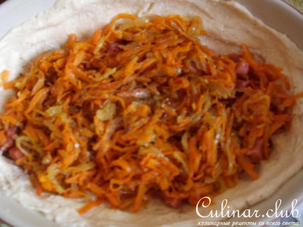 Нежный сыррррррррный пирог с копченой кетой.