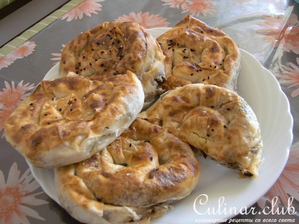 пирог(мини) с баклажанами