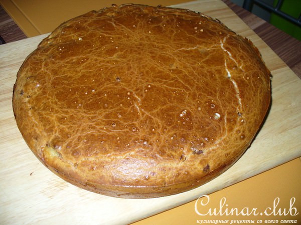 Очень нежный мясной пирог с кабачком (быстрого приготовления)