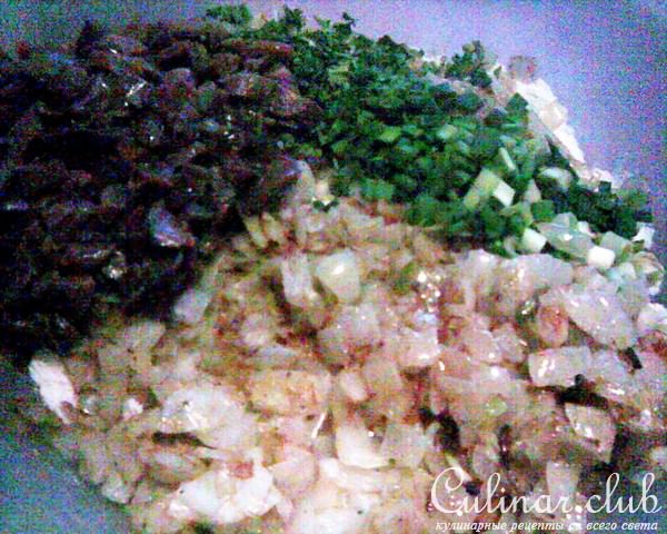 "Фокачча" и ленивые пирожки-оладушки с капустой, грибами и луком (постные, кАнеШнА)