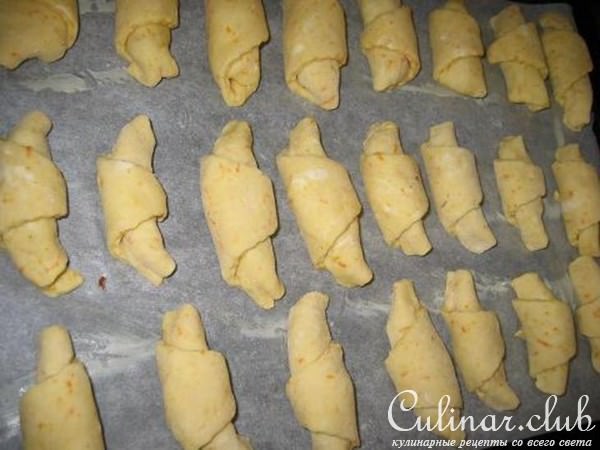 апельсиновые рогалики с шоколадом