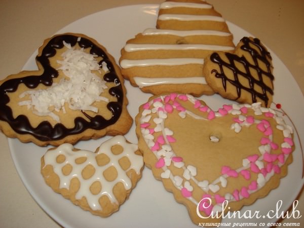 ВАЛЕНТИНКИ с лимонным ароматом (подарочное печенье) 