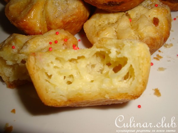 Слойки-корзиночки с маскарпоне