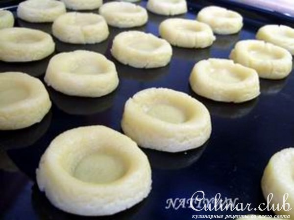 Птифуры "Ватрушки с шоколадным и белковым кремами"
