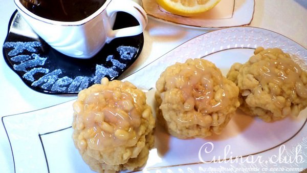Нежное печенье "Облака" с кедровыми орешками!