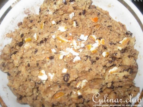 Американское шоколадное печенье с цукатами