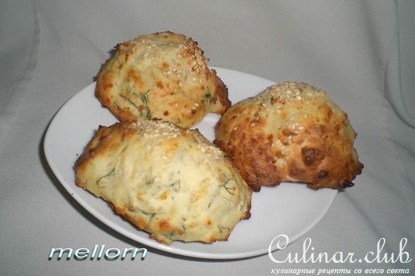 Сырное печенье с укропом
