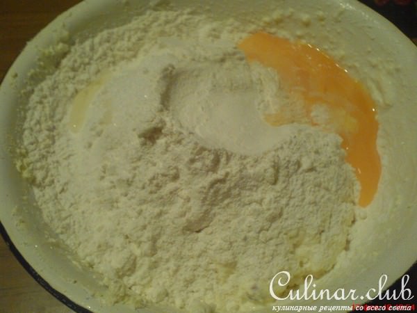Печенье с творожными сырками и безе