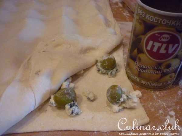Пикантное печенье с оливками.