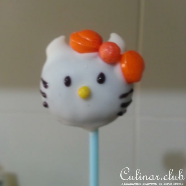 Hello Kitty cake pops или конфеты на палочке Привет Кися