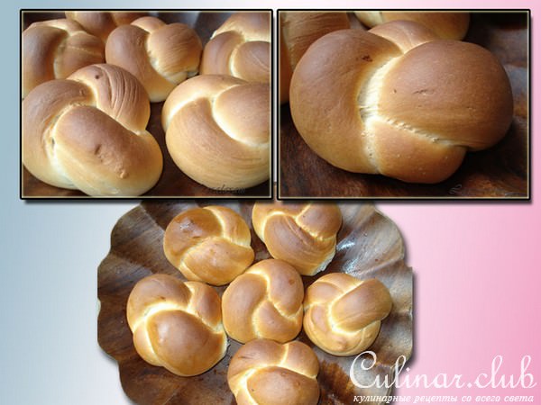 Японские булочки по методу заварки теста "65°-Цельсия" (WATER-ROUX SWEET BUN DOUGH)