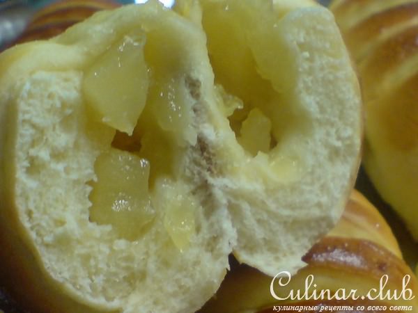 Булочки "Нарядные " с яблоками