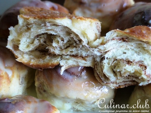 Булочки с корицей, творогом и маскарпоне