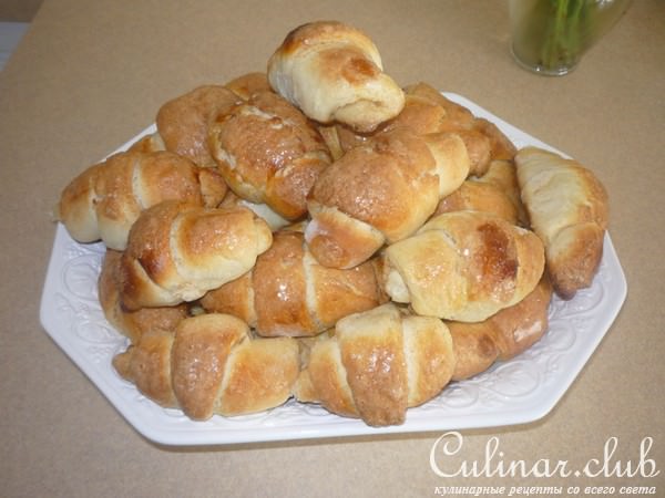 Рогалики с корицей и сахаром.(мой вариант).