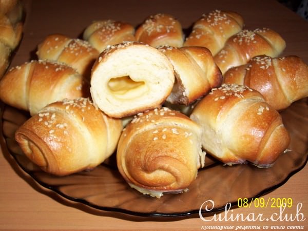 Булочки мармеладные и сырно- кунжутные